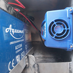 Accu elektrische sloep controle