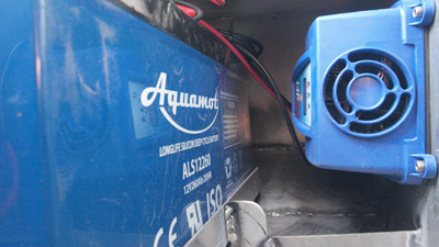 Aquamot elektrische motor en accu