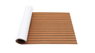 Teak vloer in elektrische sloep